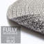 Tapis gris anthracite tressé à la main Elkhorn-361874421