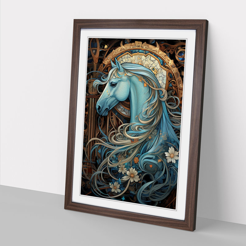 Horse Nouveau No.2 - Framed Print