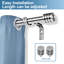 Tringle à rideaux simple ajustable 0,62 po Sweitzer-148547070-148547064