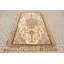 Grand tapis Oushak à motif floral beige antique fait à la main pour le salon ou la chambre à coucher
