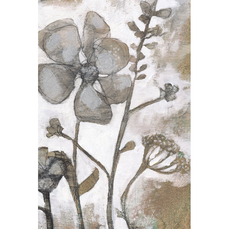 Metallic Garden II - Wrapped Canvas Print, 46cm H x 30cm W x 3.8cm D