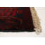 Tapis rouge en laine noué à la main de conception unique 7 pi 11 po x 9 pi 8 po Anarie