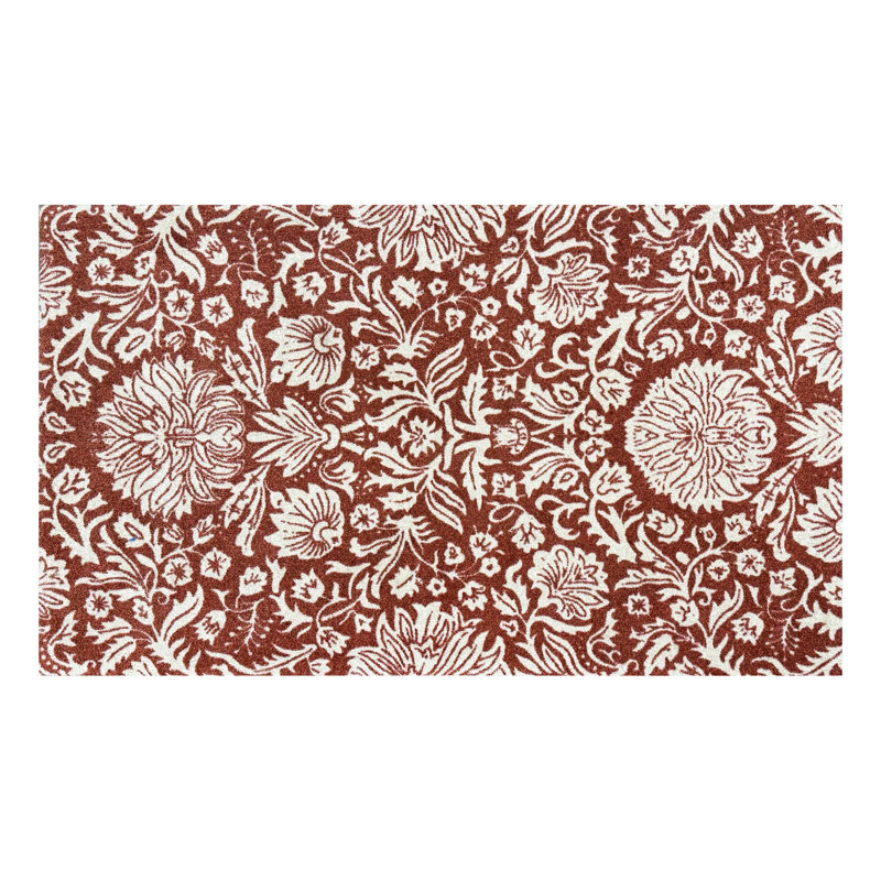 Tapis de sol bleu moyen, Orange; brun clair, L 47 po x L 28 po