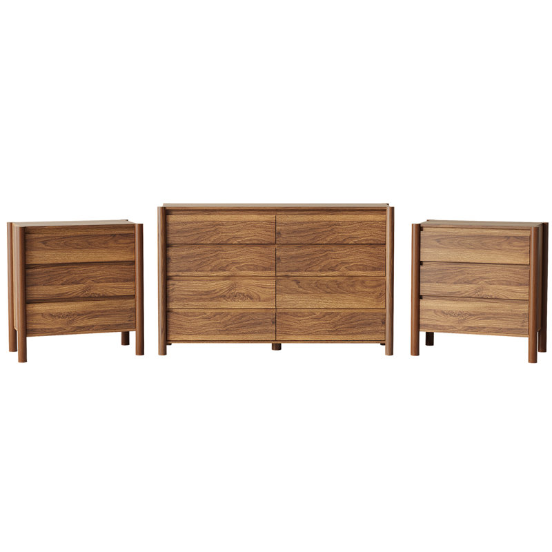 Ensemble de chambre à coucher 3 pièces Goodrow