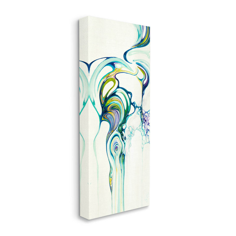 "Abstract Swirl Composition", art mural par Dina D'argo, H 30 po x l 13 po x P 1,5 po