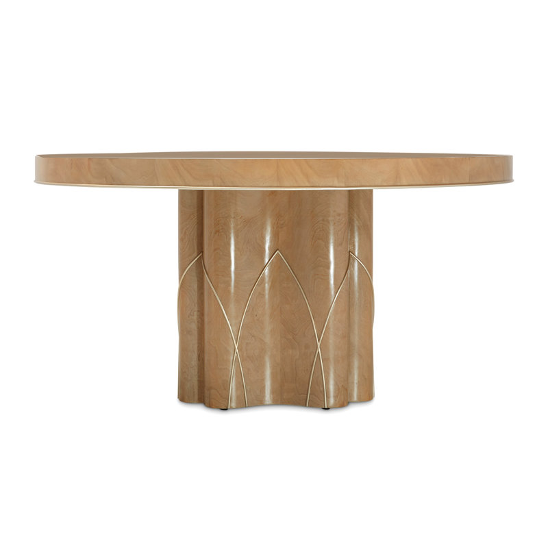 Villa Cherie Mahogany Round Dining Table