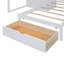 Lit superposé double au-dessus de simple et compact, en bois massif, de style moderne pour la famille