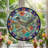 Roadrunner Cactus Stained Glass Window Panel，12"H-865593851