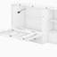 Grand lit escamotable avec tablettes, tiroirs et ports USB, blanc-1293737374-1293737375