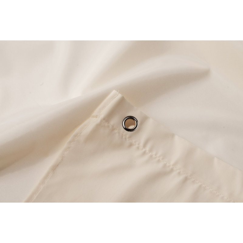 Plain Polyester Shower Curtain, Ivory
