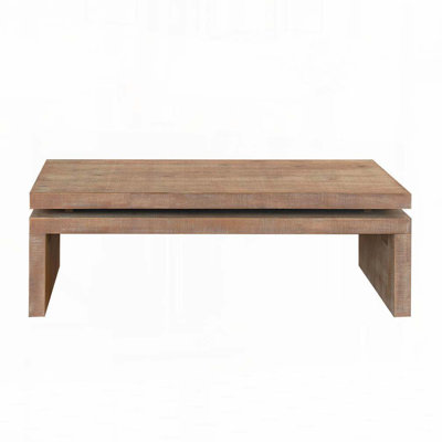 Farmhouse Rustic Wood Coffee Table for Living Room by Ophelia & Co.