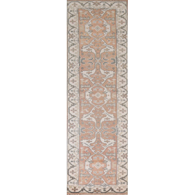 Handmade Oushak Oriental Runner Rug 3x10