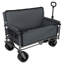 Chariot de chariot pliant convertible 3-en-1 avec banc - Chariot utilitaire robuste avec roues tout-terrain et rangement-126257600