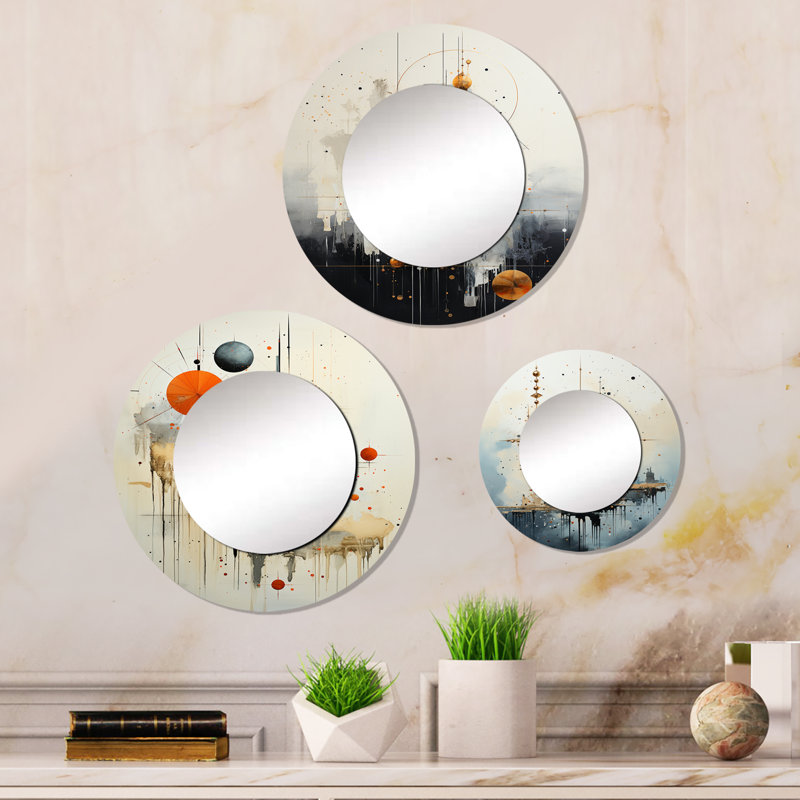 Devar Metal Round Mirror