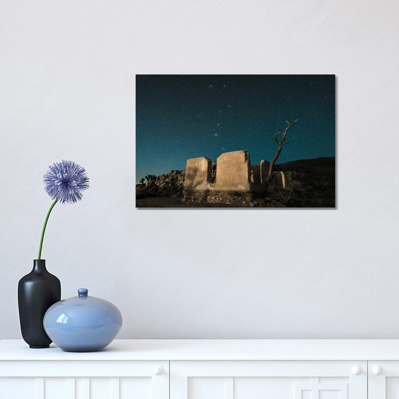 Big Dipper Rises Over Abandoned Adobe Home by Zoe Schumacher - Wrapped Canvas Print, 20.32cm H x 30.48cm W x 1.91cm D
