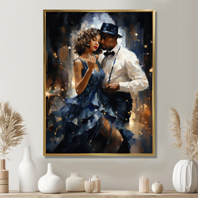 Harlem Renaissance Jazz Age Sonata Couple I, reproduction d'art sur toile