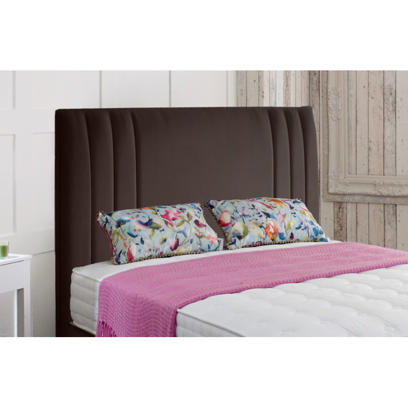 Ashlesha Upholstered Headboard, Small Single (2'6), Brown
