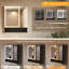 Armoire à pharmacie éclairée 30 "x 34" avec éclairage à 3 températures de couleur antibuée, 2 prises et 2 ports USB et abri réglable-131126126-131126127