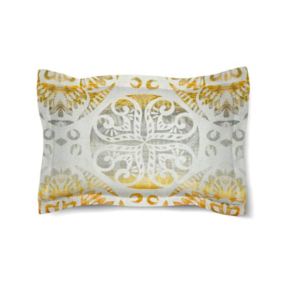 Laural Home Golden Medallion Comforter Sham