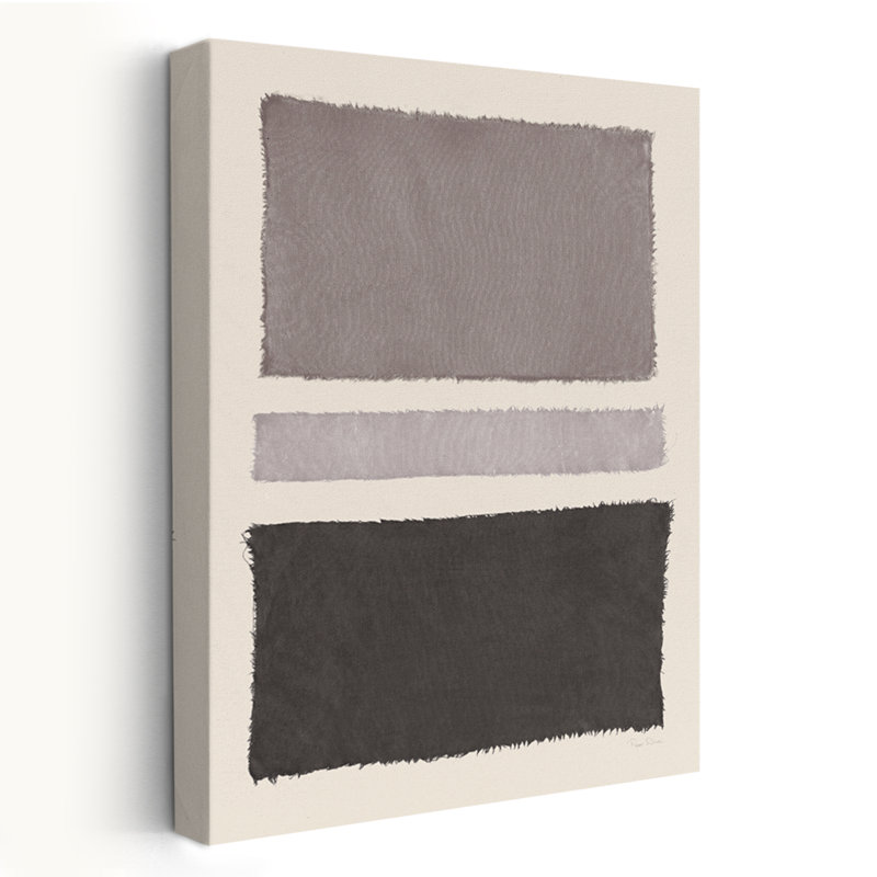 Mid-Century moderne et minimaliste peint tissage neutre, H 48 po x l 32 po