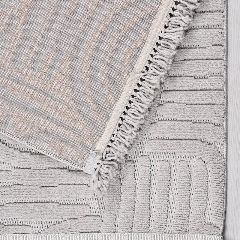 Cotton Abstract Indoor Rug, Runner 3'11" x 16'5"