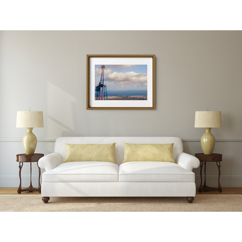 Lookout Point Print by Joseph Regan, 22" H x 26" W x 0.75" D, Walnut