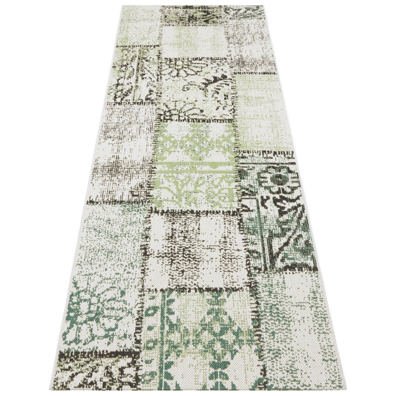 Swinton Patchwork Indoor / Outdoor Area Rug, Runner 80 x 200cm