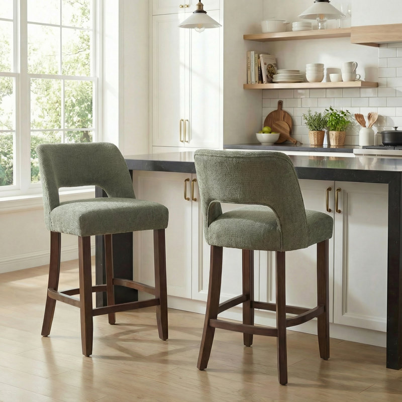 Tabouret de bar Bisto, Vert