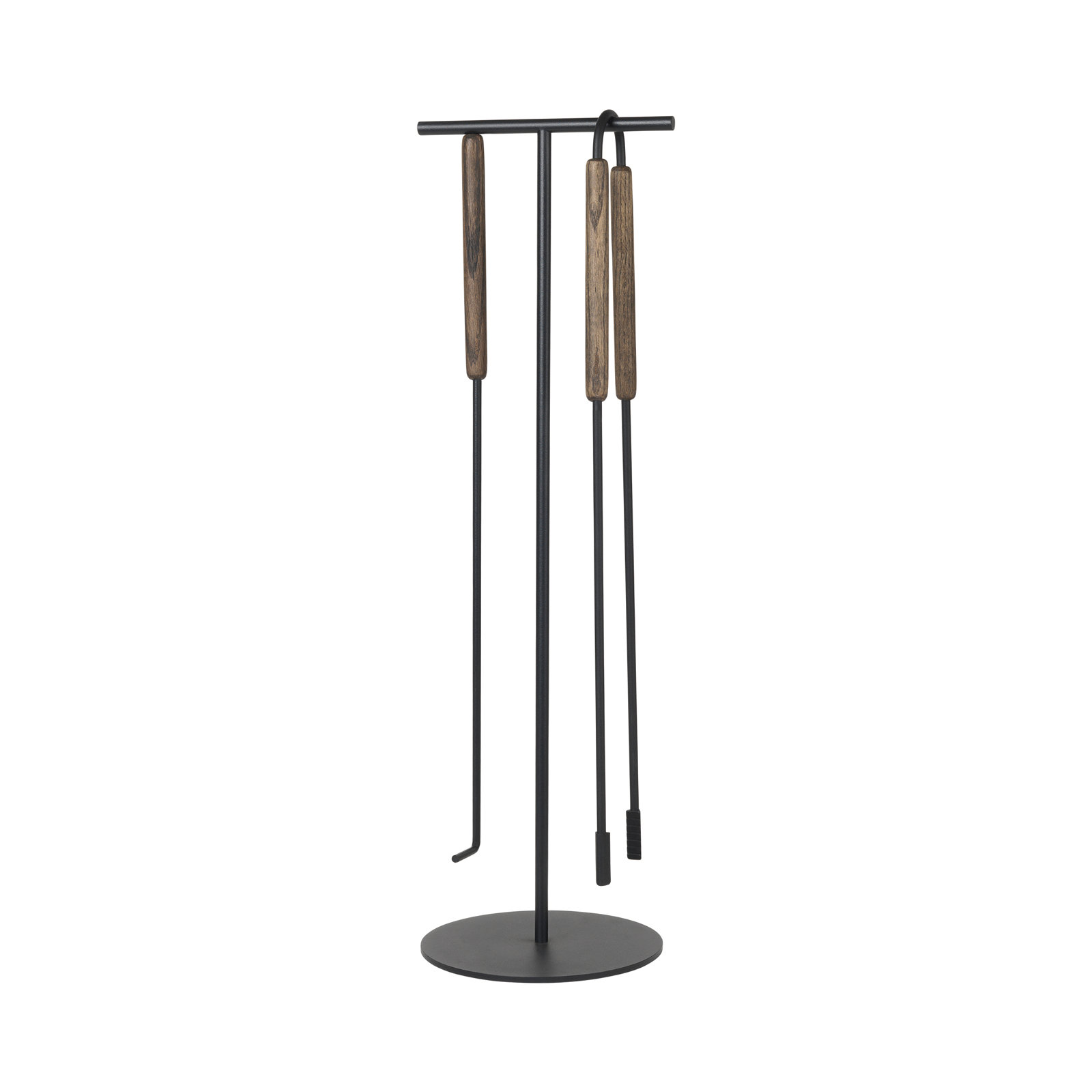 ASHI 3 Piece Fireplace Tool Set, Brown