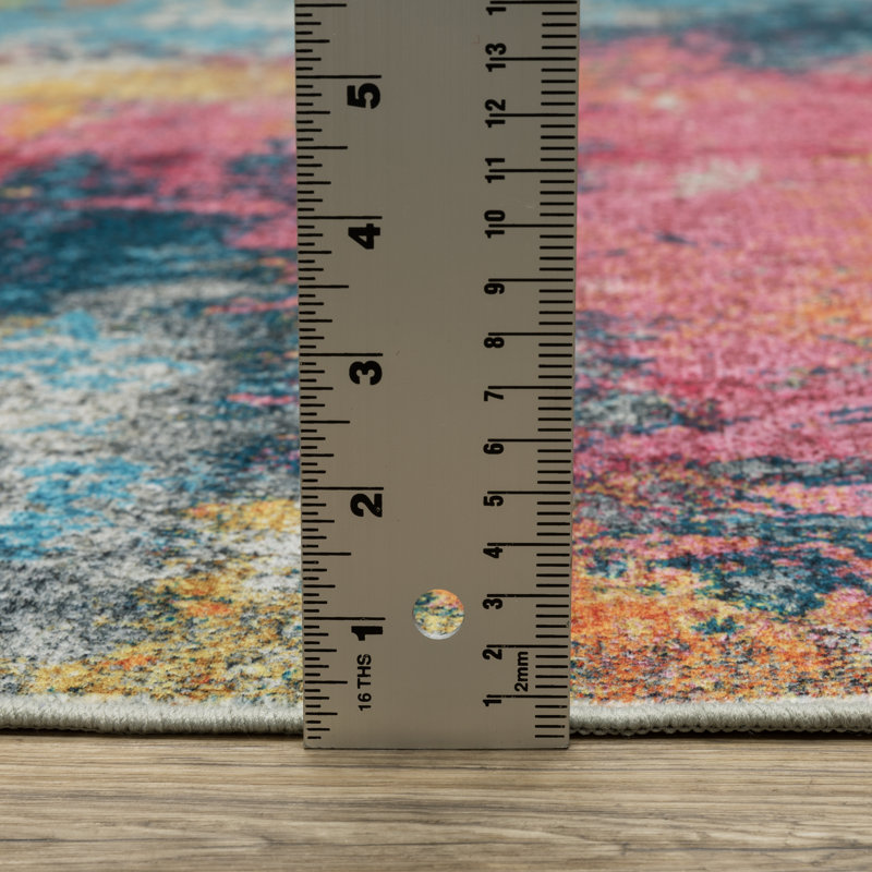 Ratchford Area Rug with Non-Slip Backing, Runner 2' x 8'