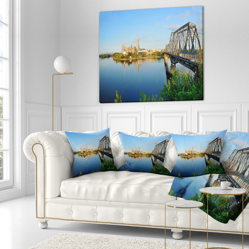 Coussin lombaire cityscape photo ottawa le matin