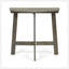 Table bistro d'extérieur pliante demi-ronde en bois d'acacia, finition grise-1884798315