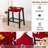 Bar Stool Cover Rectangle Set Of 4 Printed Stretch Counter Height Bar Stools Slipcovers Saddle Stool Slipcover Bench Seat Protector Backless Bar Stools Covers For Kitchen Counter