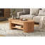 Table basse ovale cannelée avec plateau en verre et tiroirs pour le rangement de salon moderne-623275132