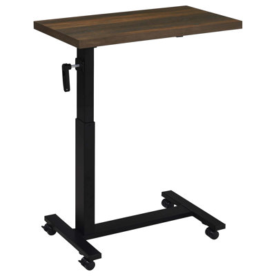 Table mobile à hauteur réglable Geary Pine avec manivelle lisse et conception polyvalente pour une utilisation confortable