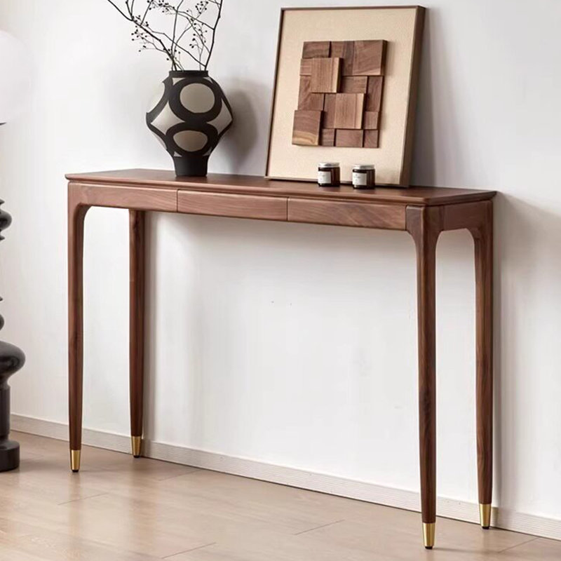 Console de style chinois moderne et classique, H 33,5 po x l 55,1 po x P 12,6 po