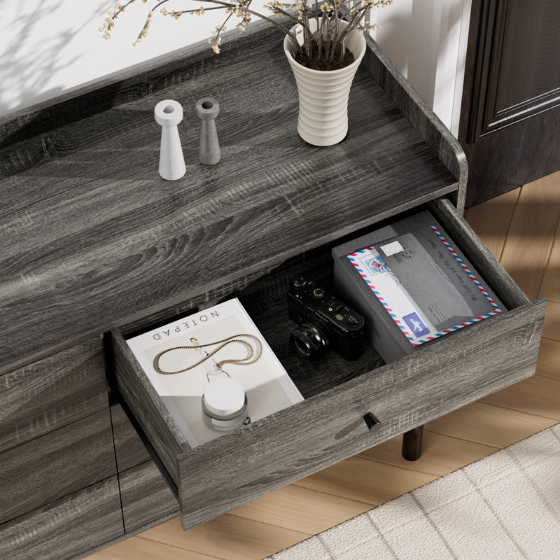 Jahmela 47.2'' W 6 - Drawer Dresser, Gray/Gray