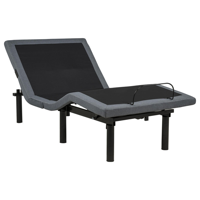Sommier articulé Weston Twin XL à double moteur, noir et gris