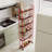 6-Tier Rolling Cart Gap Kitchen Slim Slide Out Storage Tower Rack with Wheels-109187899-109187900