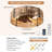 Chatrin 20" Handwoven Boho Rattan Caged Reversible Ceiling Fan With Light Kit and Remote Control