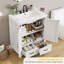 Ensemble de meuble-lavabo avec lavabo, armoire de salle de bain moderne avec 2 portes, armoire de rangement autoportante avec 2 grands tiroirs