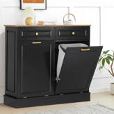 Red Barrel Studio® Cabinet Laundry Hamper with Handles & Reviews | Wayfair