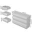 Commode 6 tiroirs pour chambre à coucher, commode blanche sans poignée, commode moderne 6 tiroirs avec rangement large (Même SKU: W757P235726)