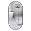 Miroir mural ovale en métal-341422518
