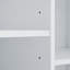 Armoire de rangement pour salle de bain avec portes et tiroirs, panier à linge inclinable, plusieurs espaces de rangement, style autoportant, tablette ouverte, tablette réglable
