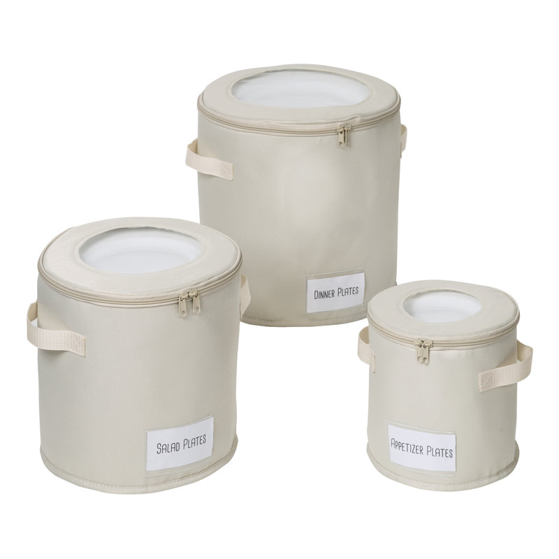 Ensemble de rangement pour assiettes de salle à manger 3 pièces