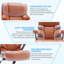 Fauteuil de direction ergonomique de 700 lb avec support lombaire réglable, accoudoirs rabattables en 3D, siège rembourré large, fauteuil de bureau en cuir à haut dossier pour bureau personnel-2079860438
