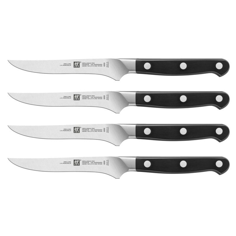 Zwilling Pro 12-Piece Stainless Steel Knife Set with Hardwood Block