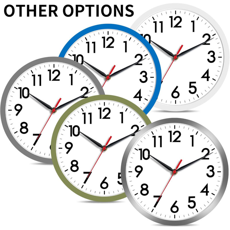 Silent Battery Operated Analog Clock
