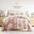 Quilt Set- Lightweight - All Season Quilted Coverlet - Distressed Bouquet-105628192-105628187